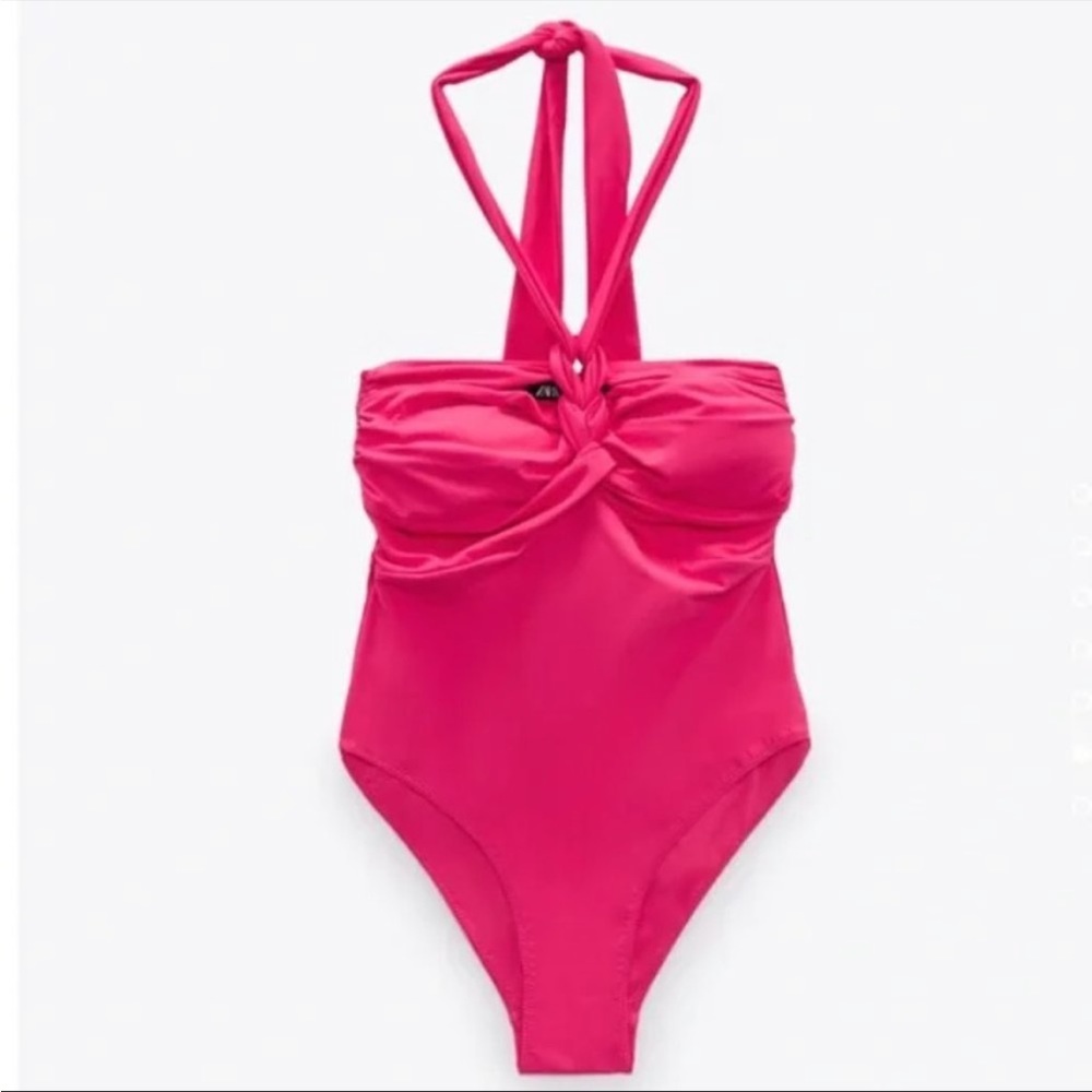 ZARA Swimsuit hot pink Barbie